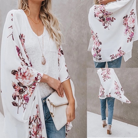 Other - New! Open Floral Kimono